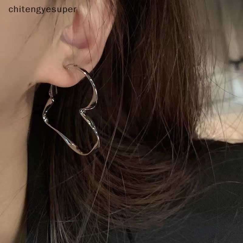 Bông Tai Hình Trái Tim Phong Cách Chitengyesuper Thời Trang Dự Tiệc Cho Nữ