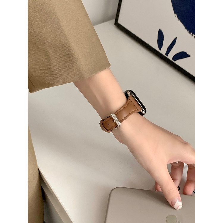 Dây Đeo Thay Thế Chất Liệu Da Màu Trơn Cho Xiaomi Redmi Watch 3 Active Mi Watch lite 3