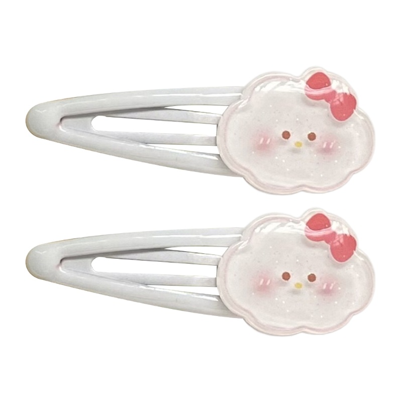 Kẹp Tóc Mái Hình Đám Mây / Má Hồng Hoạt Hình Y2K Dành Cho Bạn Nữ Thanh Thiếu Niên