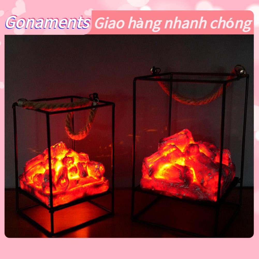 Đèn Bonfire LED Flameless lò sưởi giả Sắt Trang trí nhà cửa cho căn phòng Gonaments