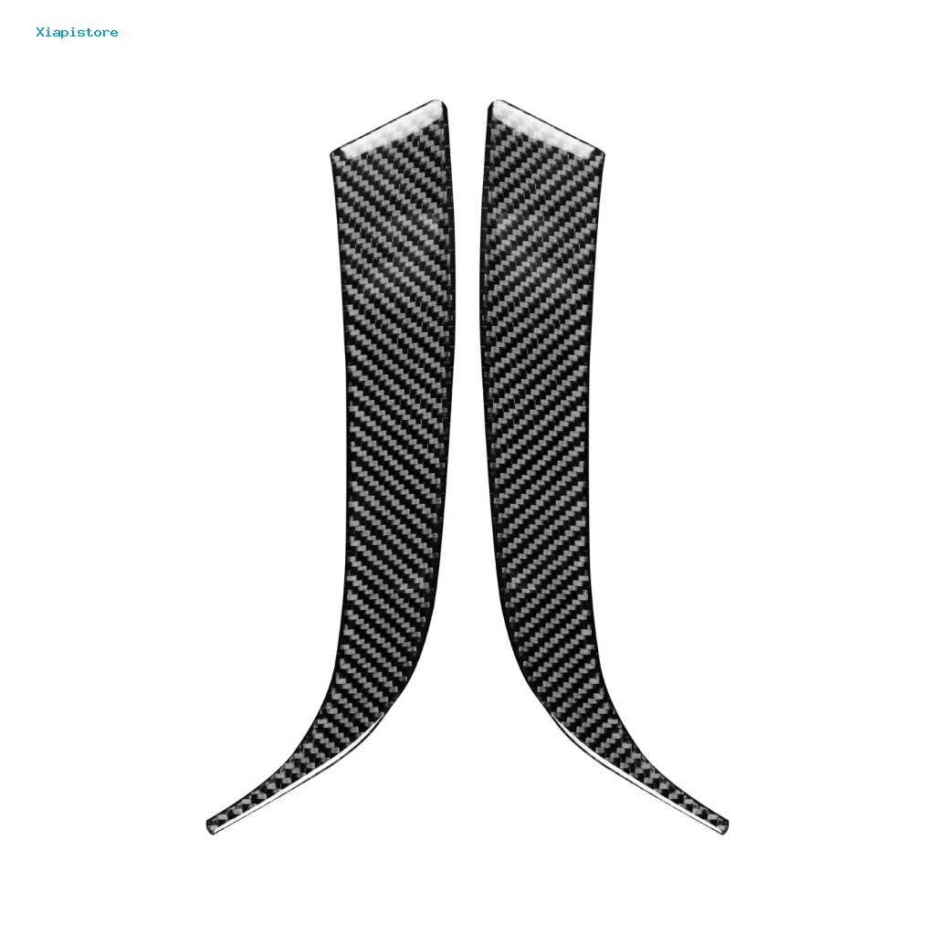 1 Cặp Miếng Dán Đèn Chạy Ban Ngày Họa Tiết Sợi Carbon DRL Cho Porsche Macan-Cayenne 14-18 L / R Drive