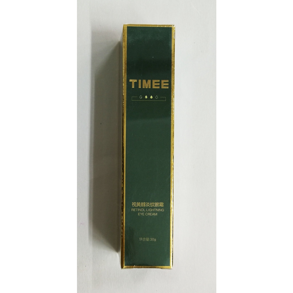 Timee Kem Dưỡng Da Mắt Retinol Giữ Ẩm Chăm Sóc Da Mắt Kết Cấu Ống Xanh Lá Nhỏ Dễ Hấp Thụ 1ZEP