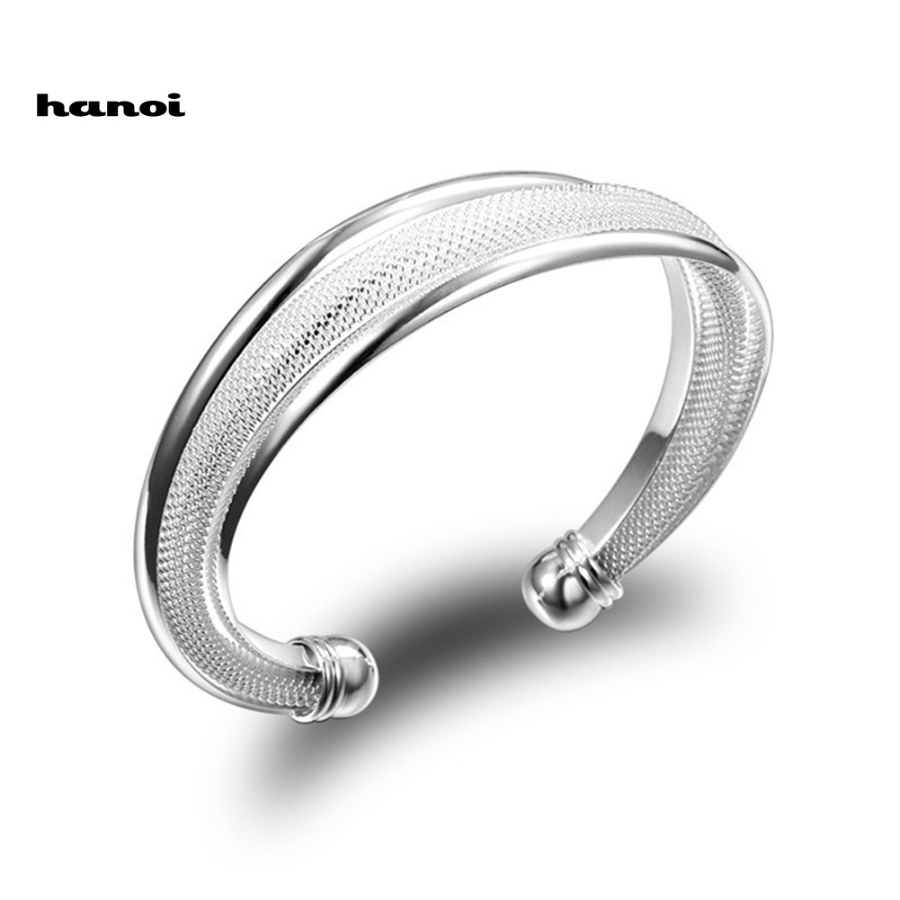 Vòng Đeo Tay Hở Mạ BạC ThiếT Kế KiểU Cổ ĐiểN ThờI Trang Cho Nữ