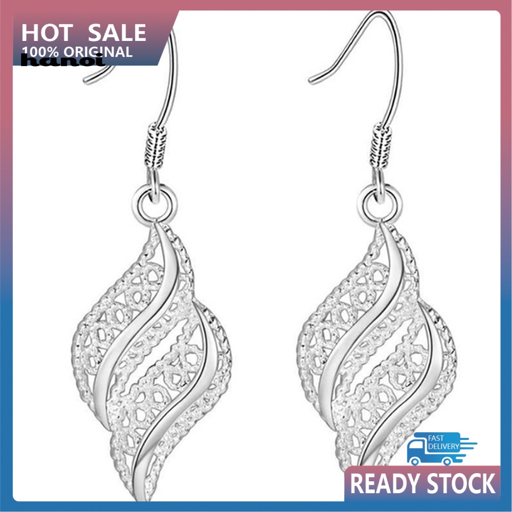 Đôi Khuyên Tai Kim Loại Thiết Kế Vintage Cho Nữ