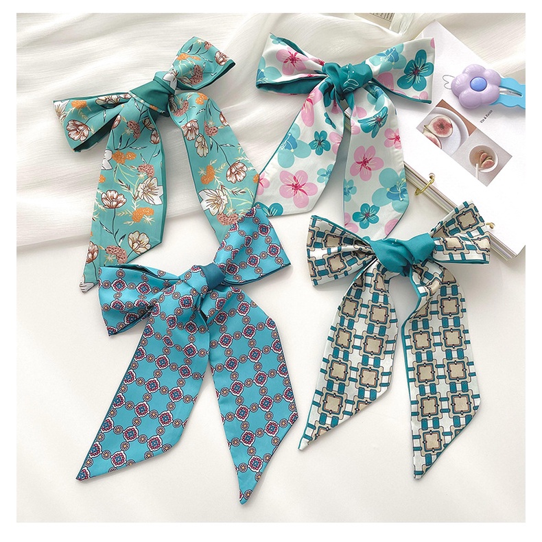 Khăn Quàng Cổ Dài Đa Năng Đính Nơ Xinh Xắn Thời Trang