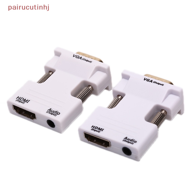 Cặp Đầu Chuyển Đổi VGA Sang HDMI Full HD 1080P Cho Laptop PC Sang TV AV HDTV