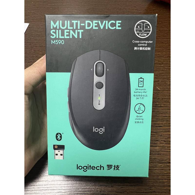 Chuột Không Dây Logitech M590 2.4Ghz Chế Độ Kép 1000 DPI Cho Văn Phòng