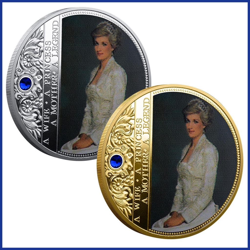 Đồng Xu Kỷ Niệm Chuyên Nghiệp Token Princess Diana Hồng Kim Cương Cuối Cùng Chống Rỉ Sét