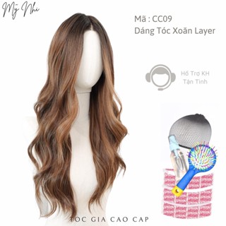  Siêu Da Đầu Cc09 Móc Lưới T Xoăn Layer Nhuộm  kèm dưỡng + lược + lưới + miếng dán  