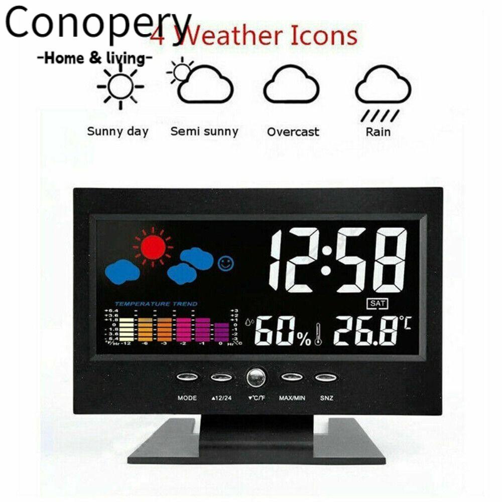 Conopery Đồng Hồ Báo Thức Điện Tử Có Đèn LED