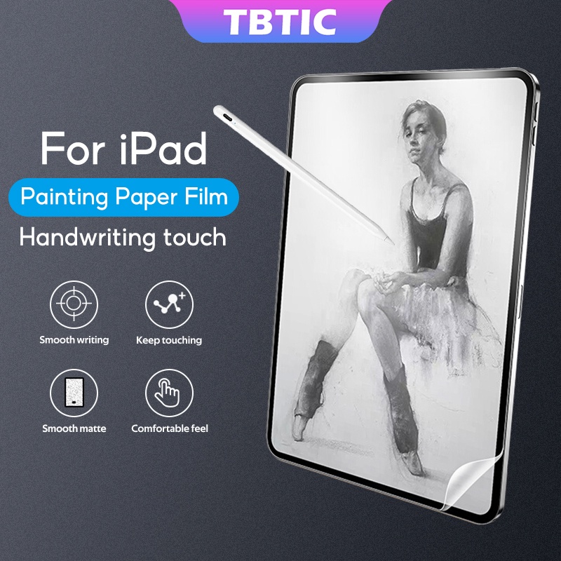 TBTIC Ốp Máy Tính Bảng Nhám Bảo Vệ Màn Hình Cho iPad 10 2022 9 Air 4 Mini 6 8 7 5 3 5 Pro 12.9 11 10.9 10.5 10.2 9.7