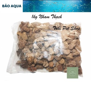1kg đá nham thạch viên lộn xộn - vật liệu lọc nham thạch cho hồ cá