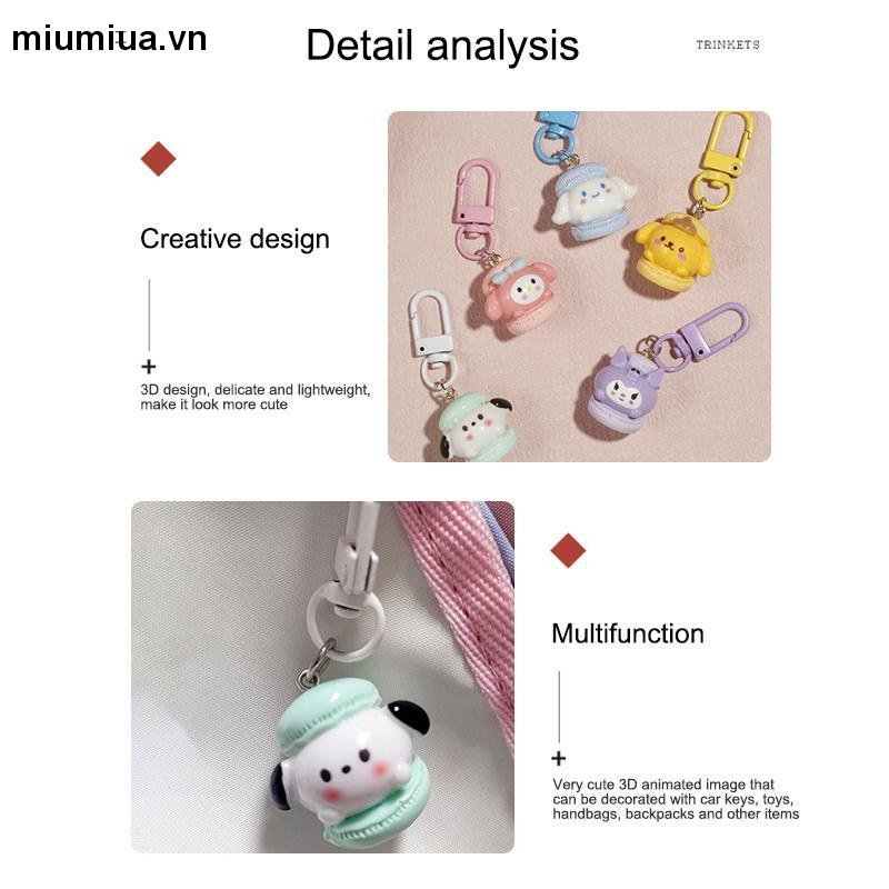 Miumiua🔮Móc Khóa Hình Chú Chó Sanrio Màu Macaron Dễ Thương 2023
