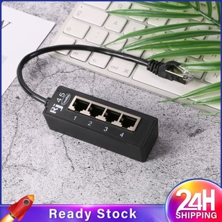 Bộ chuyển đổi Mipan chia mạng Ethernet LAN RJ45 4 trong 1 với cáp nối mở rộng 1 đầu sang 4 cổng