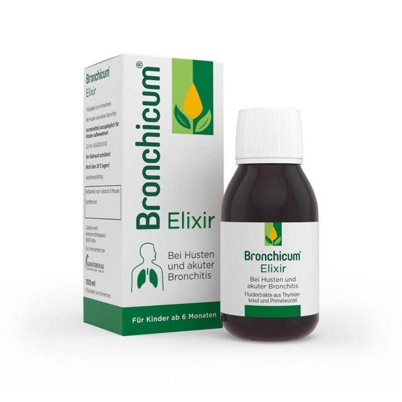 Siro Bronchicum ⚡ CHÍNH HÃNG ⚡ Siro giảm ho và v.i.ê.m phế quản cho trẻ từ 6 tháng - 100ml