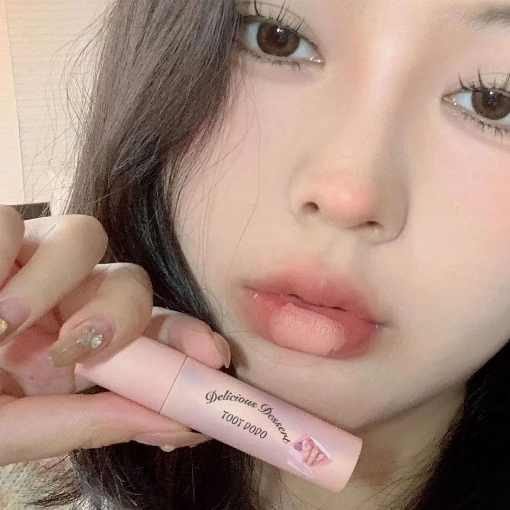 Son Kem Lì Tông Nude Chống Nước Hình Bánh Kem Dễ Thương