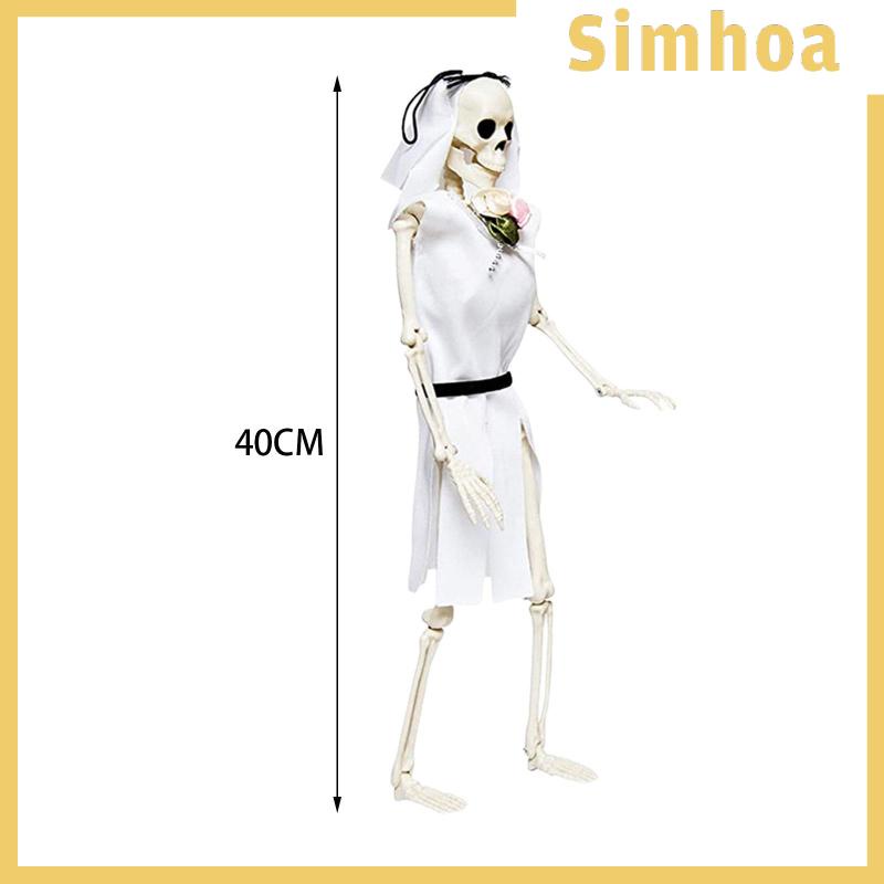 Bộ Xương Mini Có Khớp Cử Động Cho Kệ Sách Văn Phòng Haunted House