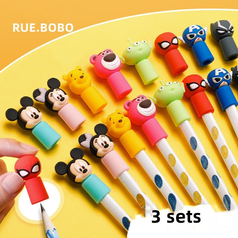 Nắp Bút Bằng Cao Su Mềm Hình Gấu Pooh Đáng Yêu