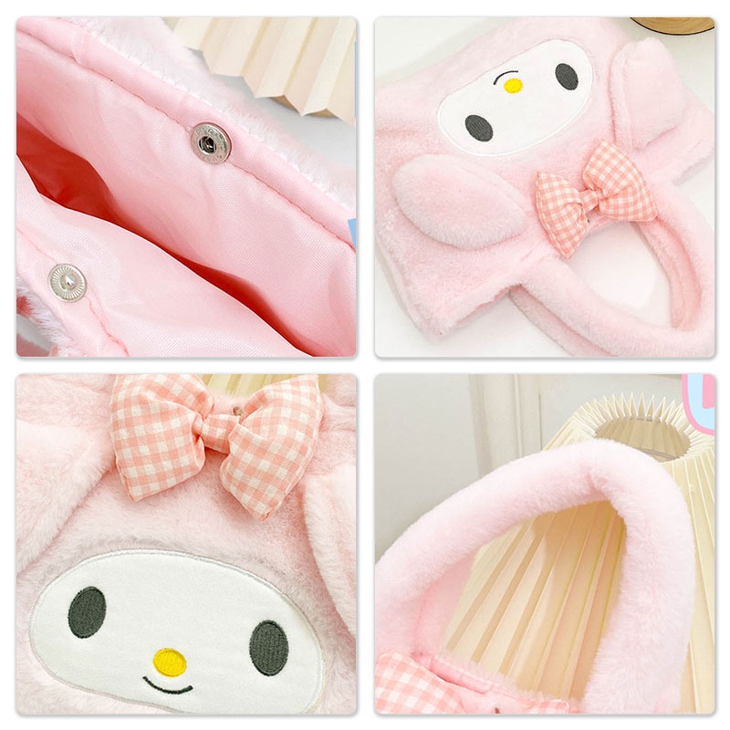 Túi Xách Đeo Vai Hình Thú Nhồi Bông Hoạt Hình Phong Cách Nhật Bản Đáng Yêu Dành Cho Bé Gái