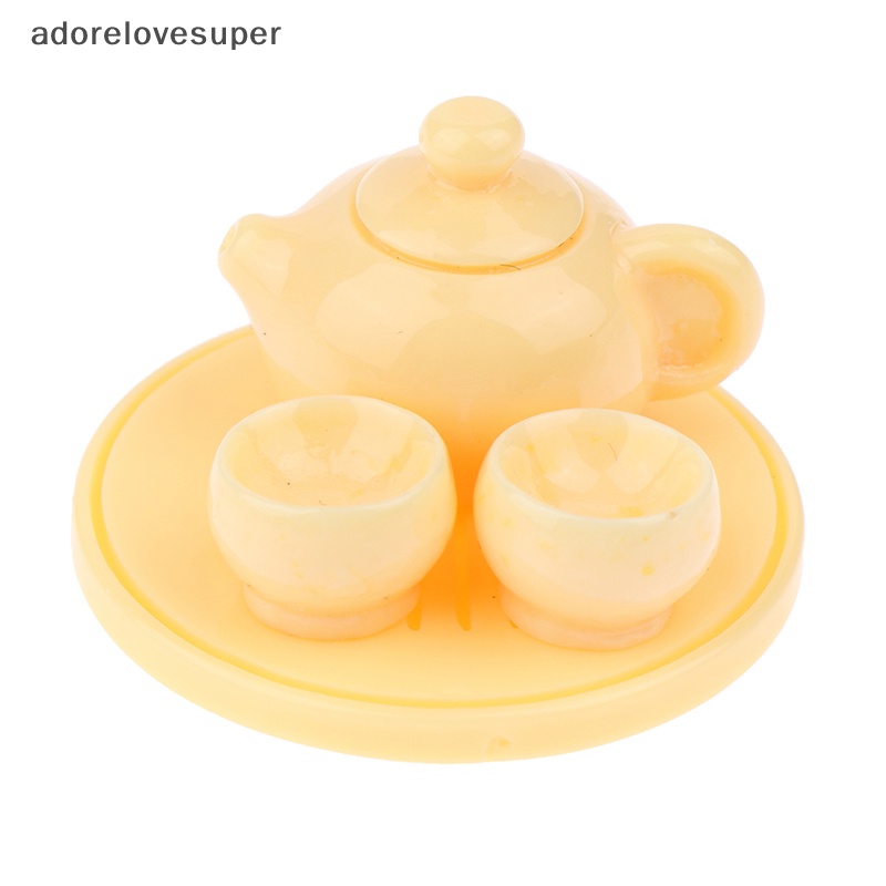 Mô Hình Ấm Trà Mini Bằng Nhựa Resin Phát Quang Dễ Thương DIY 1Vn