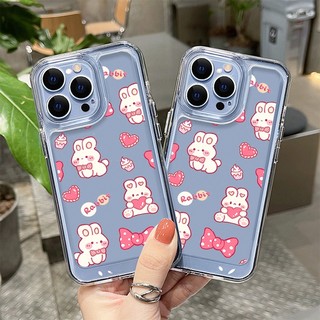Ốp điện thoại trong suốt mềm TPU cho Samsung Galaxy A73 A24 A05 A05S A54 A53 A34 A33 A23 A14 A13 A04S 4G 5G Cake Bunny