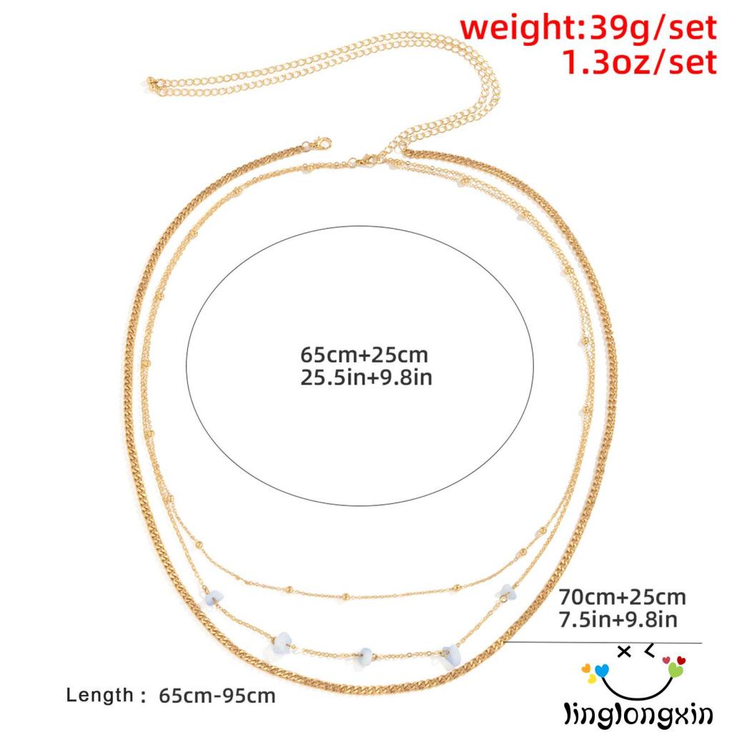 Dây Xích Đeo Hông Bụng Linglongxi2 Tầng Dành Cho Nữ