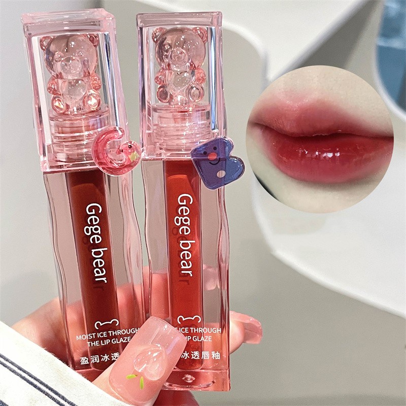 Son Môi ABPOPA Ge BEAR Dưỡng Ẩm Lâu Phai Thiết Kế Vỏ Son Hình Que Kem Xinh Xắn