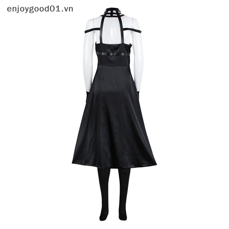 *Halloween Decor Quà Tặng} Trang Phục Cosplay Sát Thủ Yor Forger Phong Cách Gothic Vớ Da