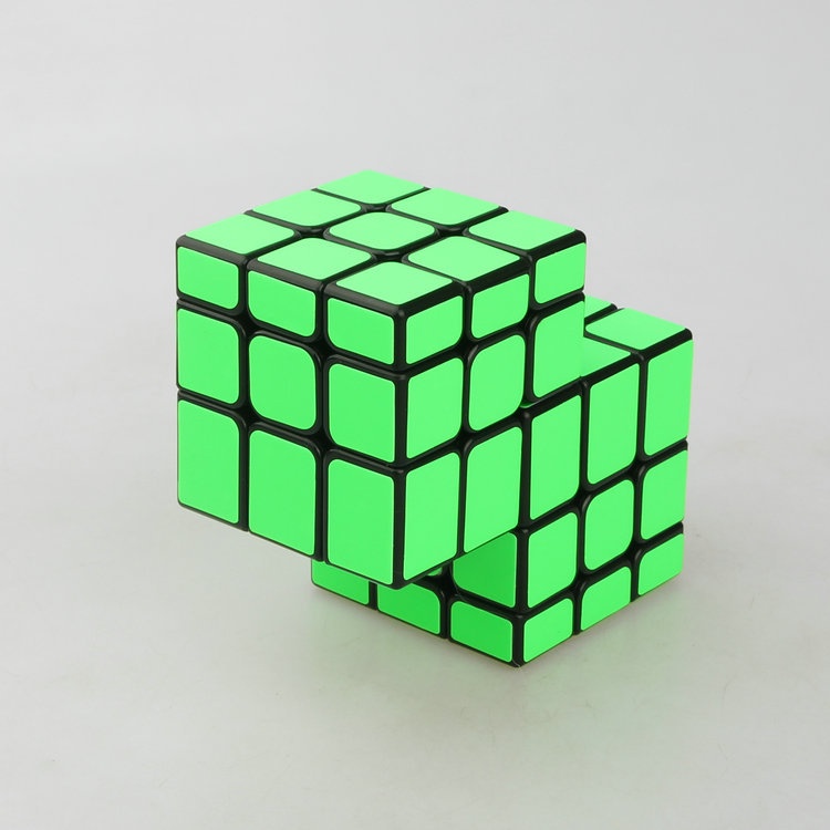 [CT Gương Khoảng Cách 3x3 Khối Lập Phương Không. 1 Miếng Dán Hình Khối Lập Phương Màu Xanh Lá Dạ Quang Màu Xanh Lá Cây Đen