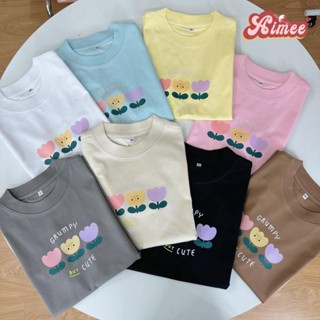 Áo baby tee ba hông hoa Grumpy dễ thương áo thun form nhỏ chất cotton