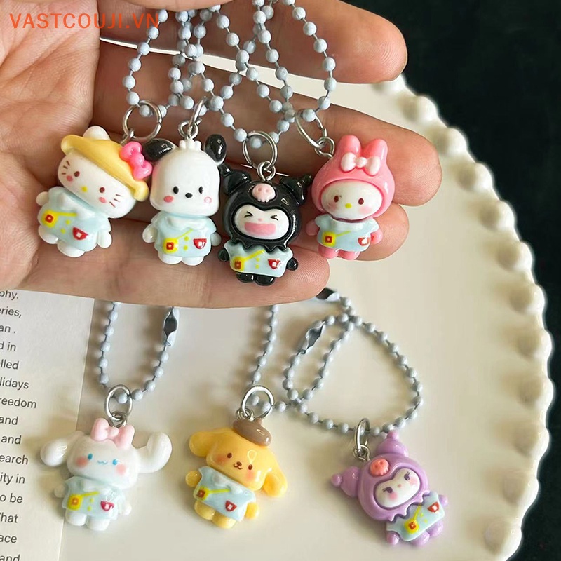 Vastji cartoon keychain dễ thương kawaii móc khóa linh vật chìa khóa chuỗi bi chìa khóa quà tặng nhỏ cô gái đồ chơi ba lô mặt dây chuyền trang sức quà tặng vn