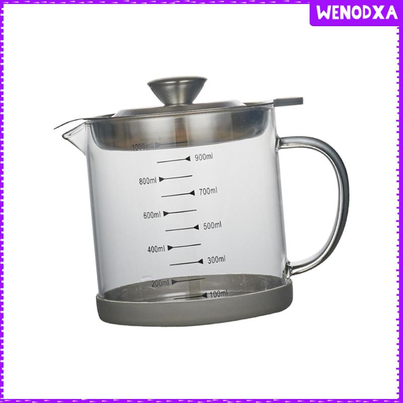 Chai Thủy Tinh Borosilicate Lớn Đựng Dầu Ô Liu Kiểm Soát Dầu Chống Trượt