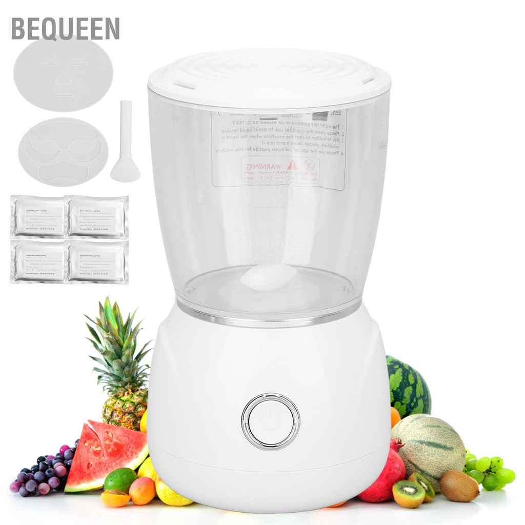 Bequeen Máy làm mặt nạ trái cây Mini DIY Bộ máy rau củ quả tự nhiên cho gia đình