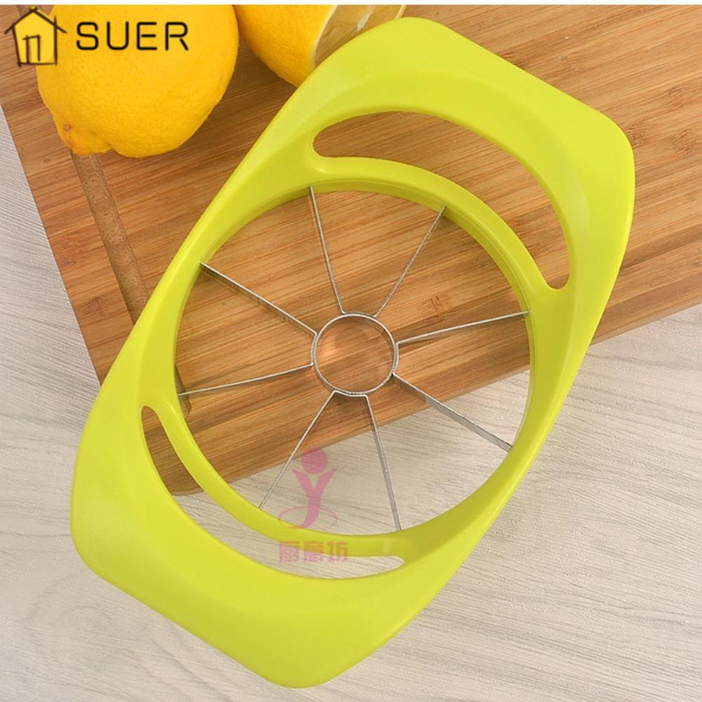 Dụng Cụ Cắt Lê 8 Lưỡi Bằng Thép Không Gỉ Tay Cầm Màu Xanh Lá Cây