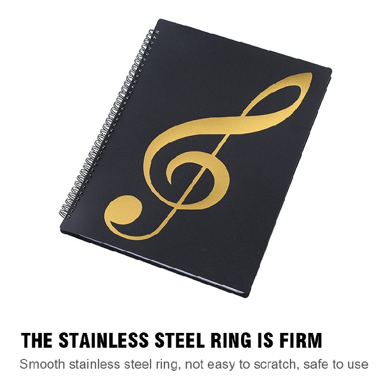 40/60 Pages A4 Piano Score Folder Practice Sheet Music Document Organizer