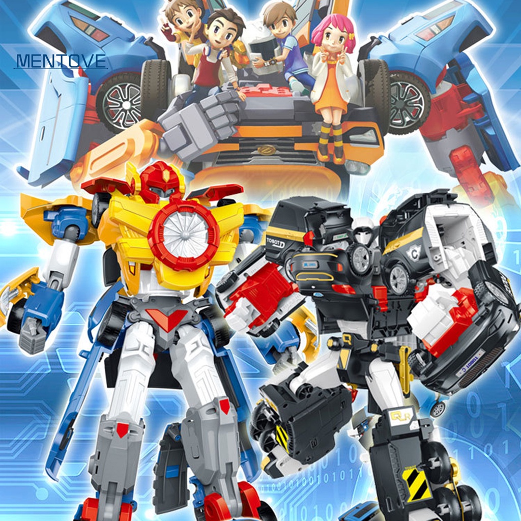 Mô Hình Đồ Chơi Xe Hơi Biến Hình Robot Hoạt Hình Bằng ABS Dành Cho Bé Trai