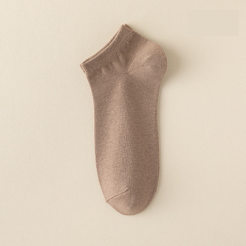 Prowow❤Vớ cotton Mỏng Thấm Hút Mồ Hôi Màu Sắc Đơn Giản Cho Nam