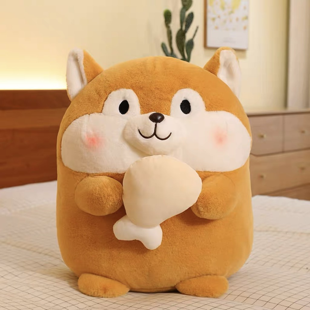 Gấu bông Cún mập ôm đùi gà Gubi Chan cao cấp MEEKO