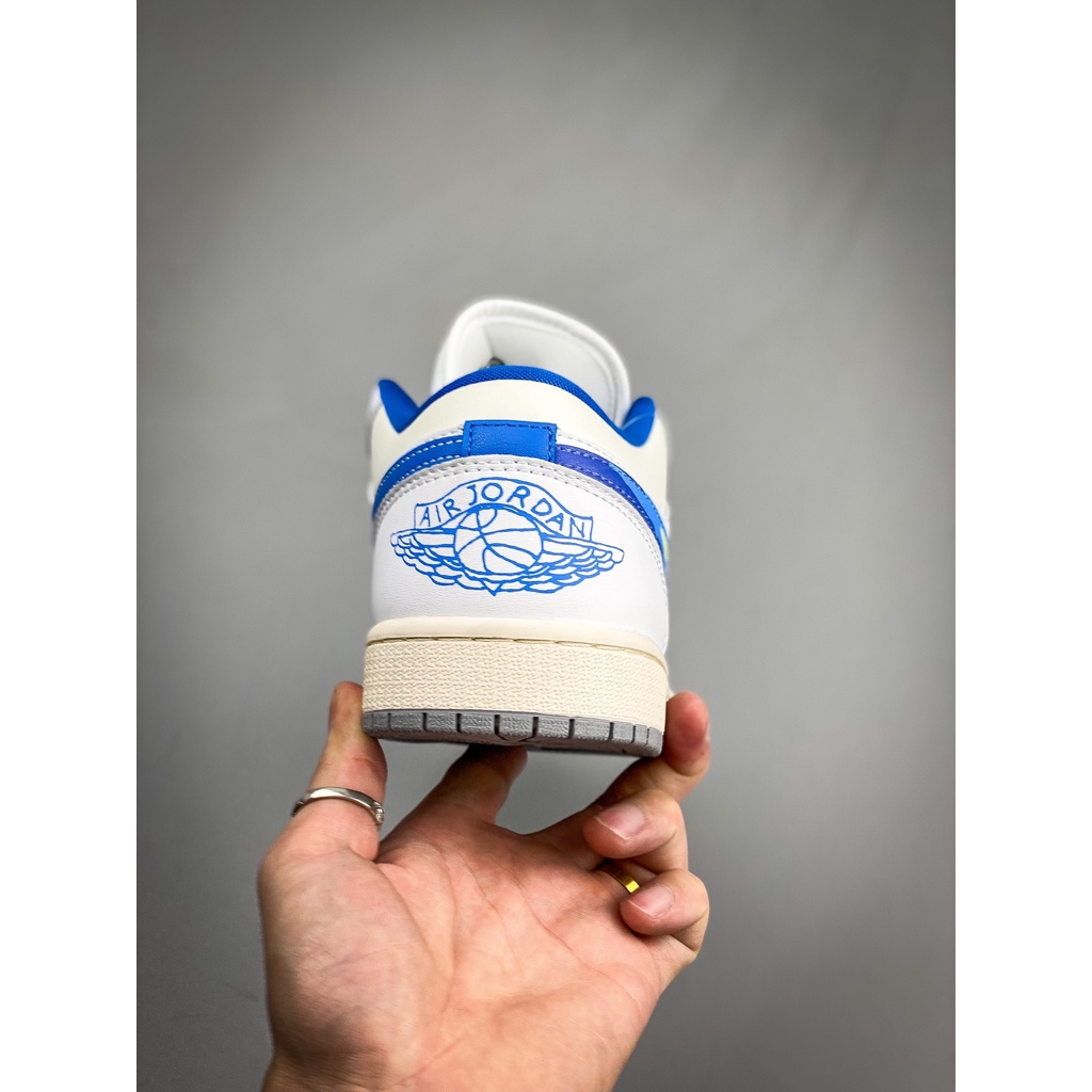 Hot sae jordan 1 low black and white red flame toe aj1 casual sneakers fj7219 441 36-46