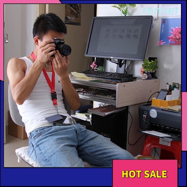 Re 3 in 1 white black grey balance cards 18-degree small grey card with neck strap phụ kiện chụp ảnh