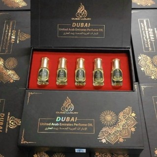 Set 5 chai tinh dầu nước hoa mini dubai chai bi lăn tiện lợi