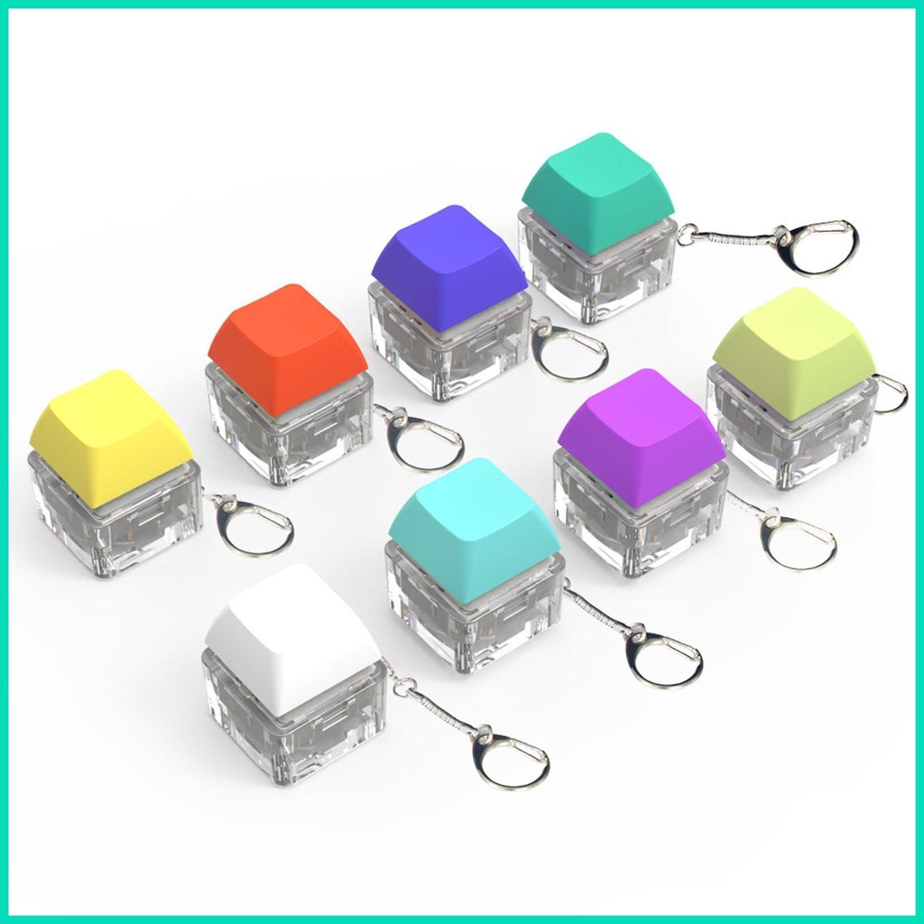 Bàn phím keychain bàn phím cơ trục tester đồ chơi thư giãn nút thần tài đồ chơi ngón tay giảm căng thẳng quà tặng cho hjuvn