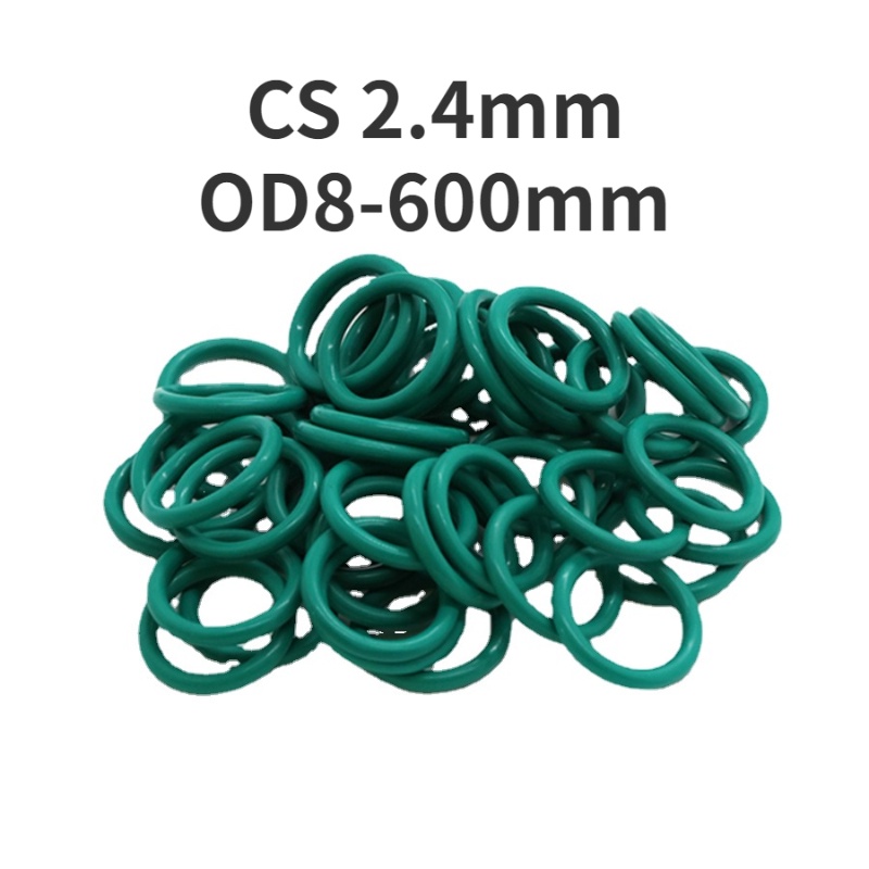 Vòng Cao Su Hình Chữ O Màu Xanh Lá Chịu Nhiệt Độ Cao 2.4Mm OD8mm-60mm