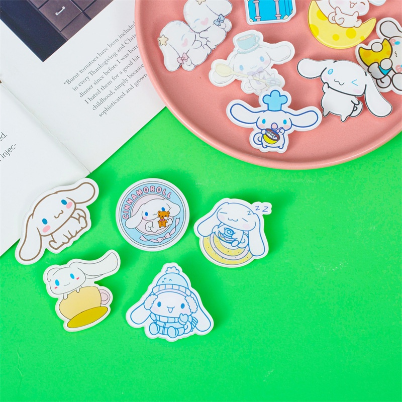 Sanrio Ghim Cài Áo Bằng acrylic Hình cinnamoroll Dễ Thương