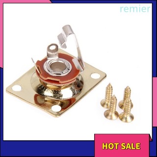 Re square guitar jack plate & socket assembly for tl electric guitar