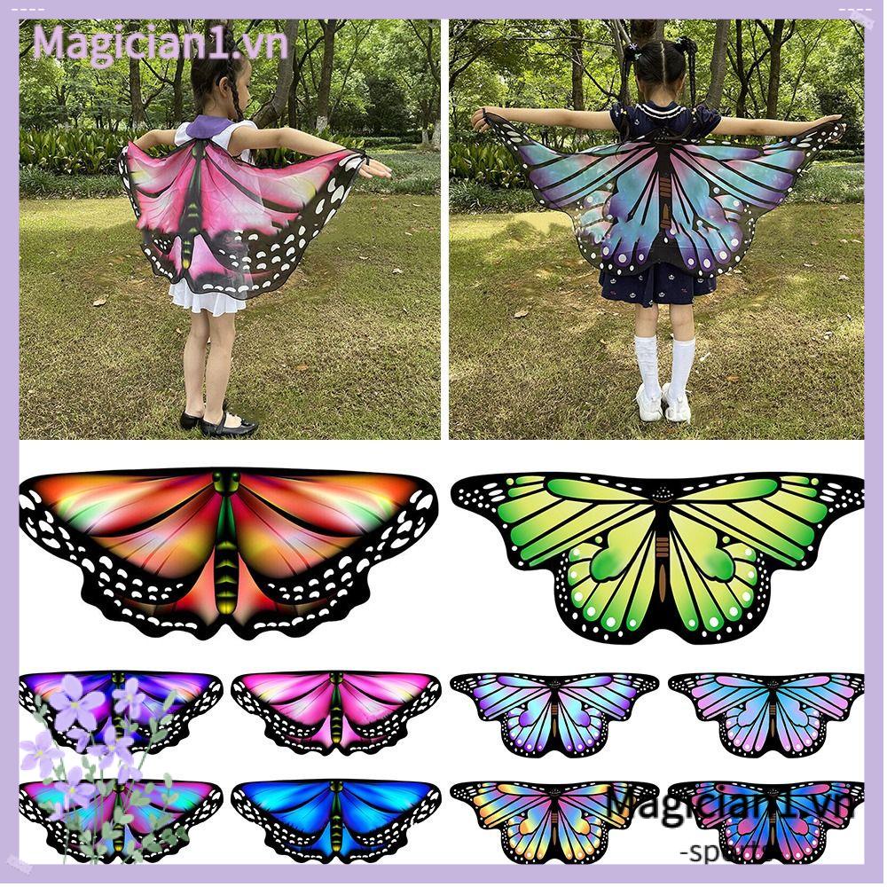 Magician1 cánh bướm bữa tiệc mạ vàng đầy màu sắc & ngày lễ trang trí tự làm đạo cụ biểu diễn lấp lánh fairy wing