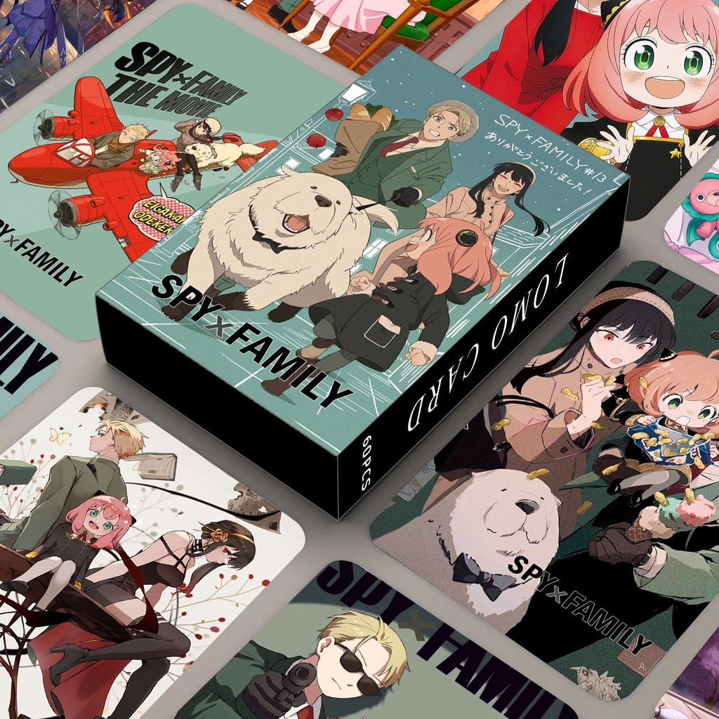 SPY×FAMILY Photocard Lomo Card Anime Collectibles 60 cái / hộp