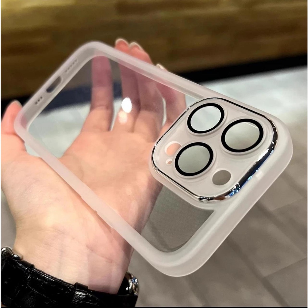 Ốp lưng dùng cho Samsung dẻo viền nhám có mắt kính bảo vệ camera VNT