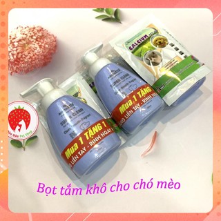 [Giá sỉ] Bọt tắm khô cho chó mèo Super Clear Amitavet 250ml (Tặng kèm bột canxi cao cấp)