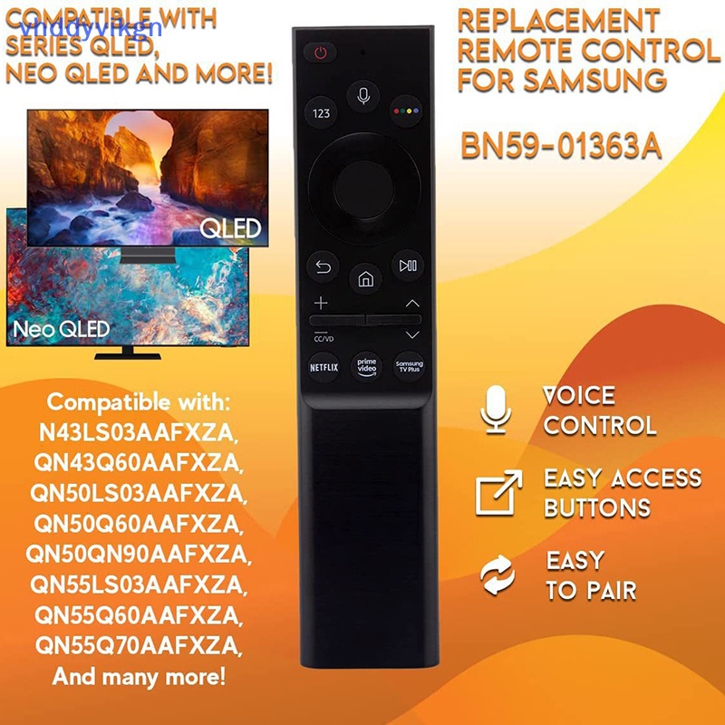 Vhdd universal model bn59-01358b bn59-01311b bn59-01357c thích hợp cho samsung qled voice smart tv black remote control vn